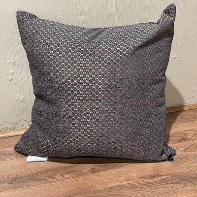 Gray and Gold Accent Pillow