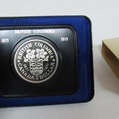 Canadian British Columbia 1871-1971 Dollar Coin, Proof Like, In Original Packaging