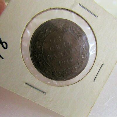 Lot of Old foreign Coins, Canadian Large Cent, 1861 Britt Penny, Switzerland 1961, More