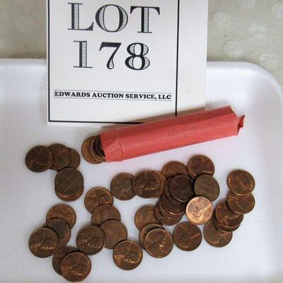 1 Roll Full 1967 P US Pennies, XF-AU