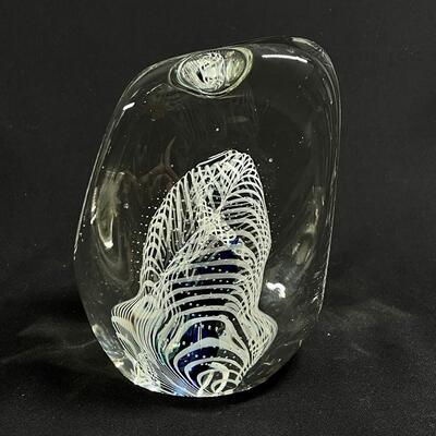 Large Elegant Studio Art Glass semi-cube Karg?