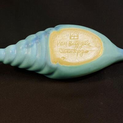 Conch Shell form Van Briggle Vase Ming Turquoise