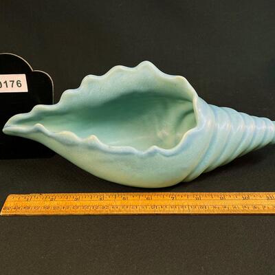 Conch Shell form Van Briggle Vase Ming Turquoise