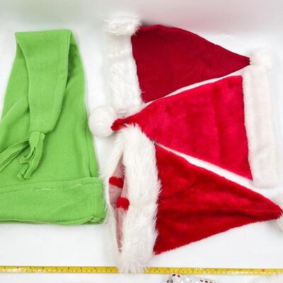 CHRISTMAS SANTA & ELF HAT BUNDLE