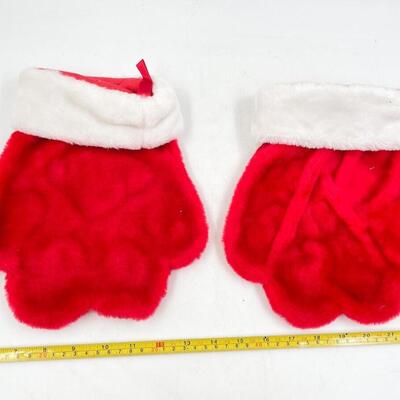 PAW CHRISTMAS STOCKINGS AND CANDY CANE DOG TREAT