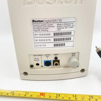 BOSTON DIGITAL BA735 COMPUTER SPEAKER SYSTEM - NO POWER CORD