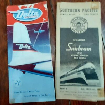 Vintage pamplets Delta, Southern Pacific