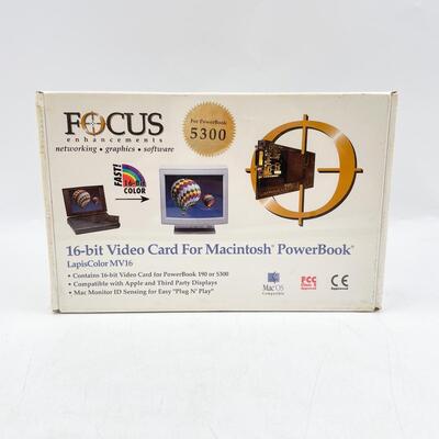FOCUS ENHANCEMENTS 16-BIT VIDEO CARD FOR MACINTOSH POWERBOOK 5300