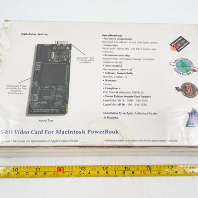 FOCUS ENHANCEMENTS 16-BIT VIDEO CARD FOR MACINTOSH POWERBOOK 5300