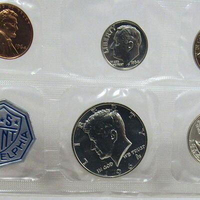US Mint 1964 Silver Proof Set, Never Opened