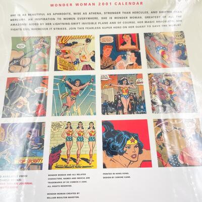 WONDER WOMAN 2001 CALENDAR