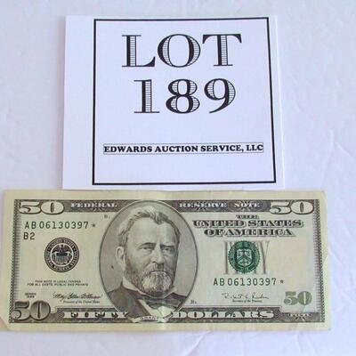 US $50.00 Star Note