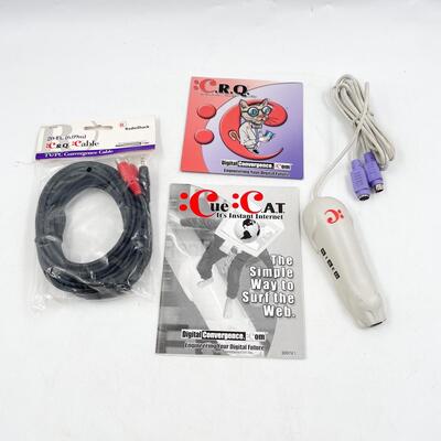 CRQ CUE CAT BARCODE SCANNER & HARDWARE