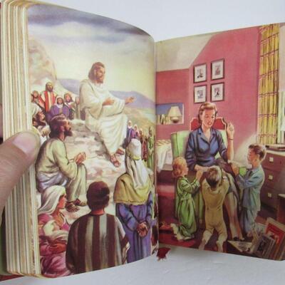 1958 Catholic Priest Life of Christ Book, Gold Gilt Edge