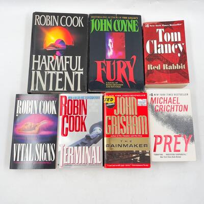 THRILLERS BY POPULAR AUTHORS BOOK LOT