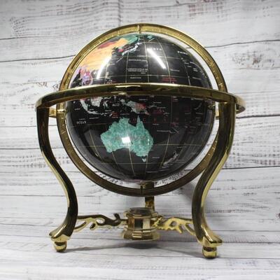 Faux Stone Table Top Globe