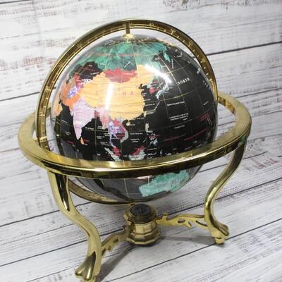 Faux Stone Table Top Globe