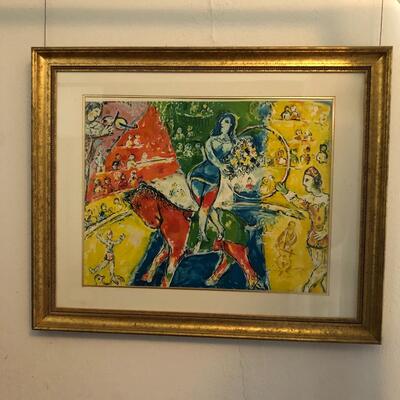 Chagall â€œCircus Horse & Riderâ€ Artwork ( M-MG )