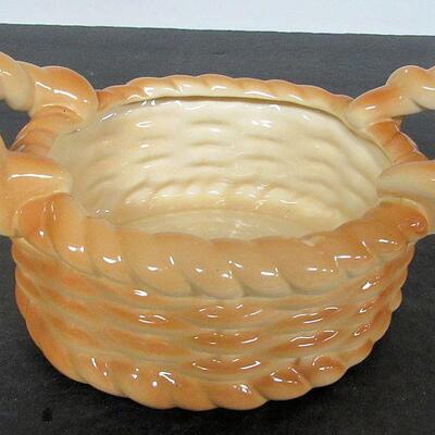Ceramic Bread/Bun Basket, Unmarked