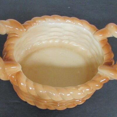 Ceramic Bread/Bun Basket, Unmarked