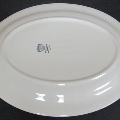 Vintage Edwin Knowles China Floral Platter, 13 1/2"