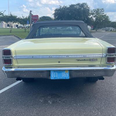 1967 Ford Fairlane Convertible - 500 XL in Springtime Yellow