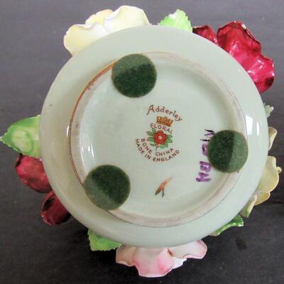 2 Vintage Royal Adderly Floral Rose Decorative Pieces
