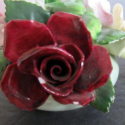 2 Vintage Royal Adderly Floral Rose Decorative Pieces