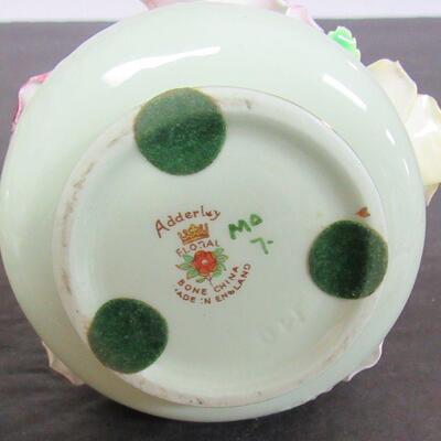 2 Vintage Royal Adderly Floral Rose Decorative Pieces