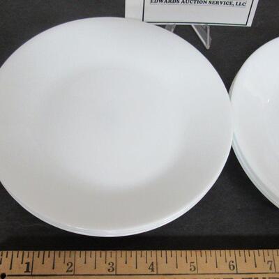 Corelle 6" White Plates, Lot of 9