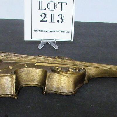 Vintage 1975 Sexton Violin Wall Plaque, Metal