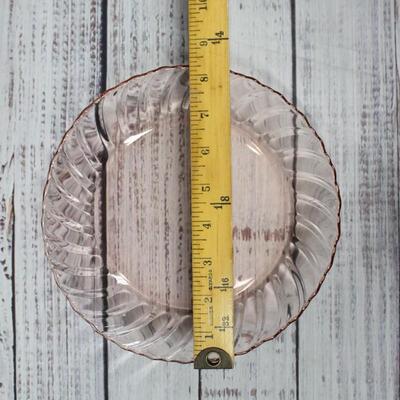 Vintage Set of Pink Depression Era Tabletop Glassware
