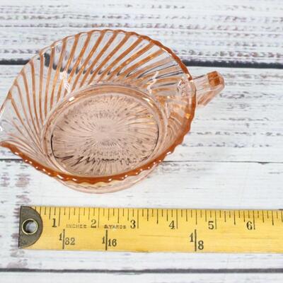 Vintage Set of Pink Depression Era Tabletop Glassware