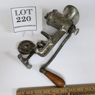 Deer Hunter's Special!  Vintage Heavy Metal Meat Grinder, 101 Excel, Good Vintage Condition