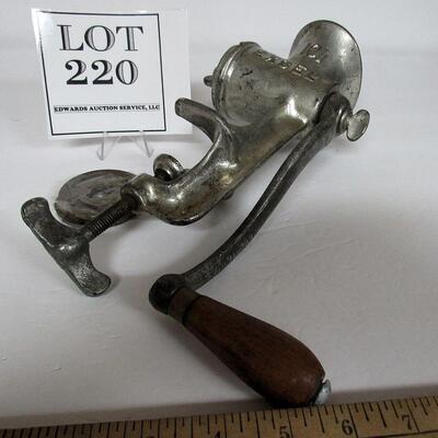 Deer Hunter's Special!  Vintage Heavy Metal Meat Grinder, 101 Excel, Good Vintage Condition