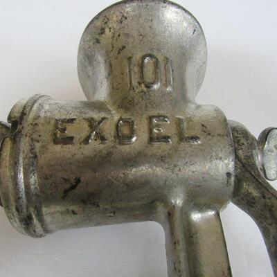 Deer Hunter's Special!  Vintage Heavy Metal Meat Grinder, 101 Excel, Good Vintage Condition