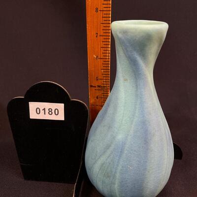 2 Ming Blue Van Briggle pieces Pitcher, Vase