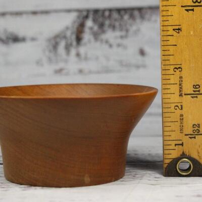 Small Vintage Carved Wood Bowl
