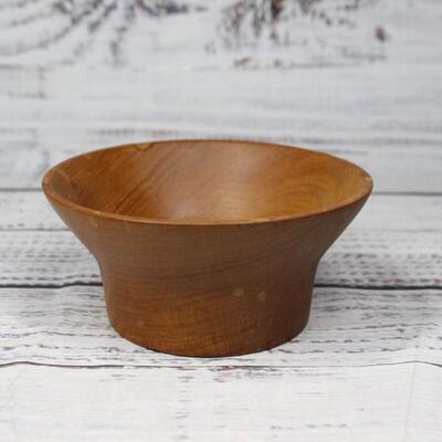 Small Vintage Carved Wood Bowl