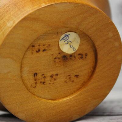 Small Vintage Carved Wood Bowl