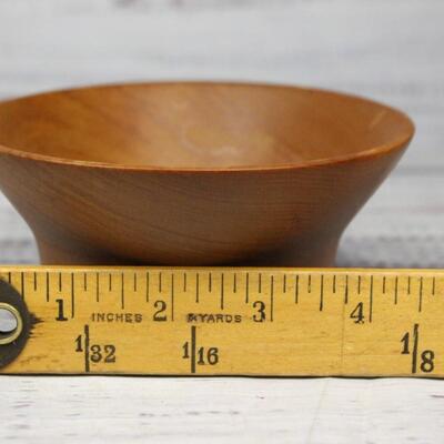 Small Vintage Carved Wood Bowl