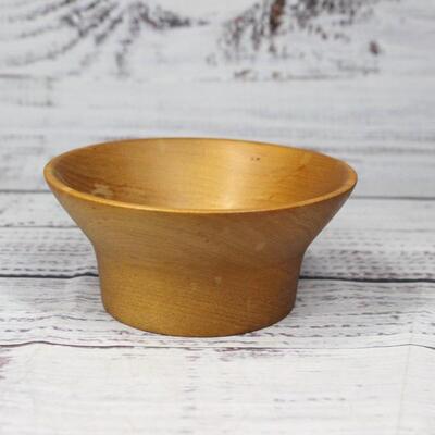 Small Vintage Carved Wood Bowl