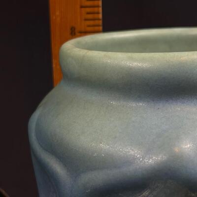 Vintage Rare Van Briggle Ming Blue flower vase C 1920