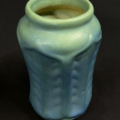 Vintage Rare Van Briggle Ming Blue flower vase C 1920