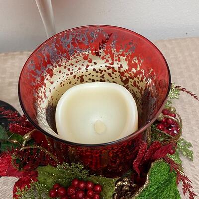 Miscellaneous Christmas Holiday Candle Holders Hurricane Lamp