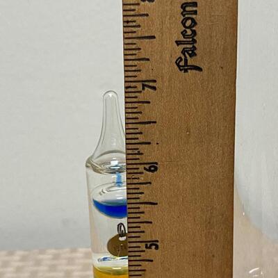 Pair of Bubble Glass Galileo Table Top Thermometers