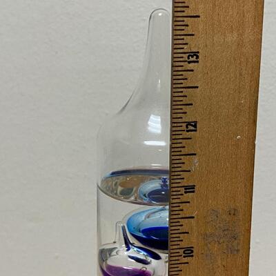 Pair of Bubble Glass Galileo Table Top Thermometers