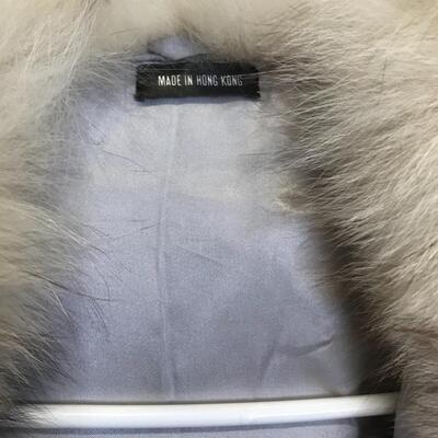 Ladies Blue Fox Fur