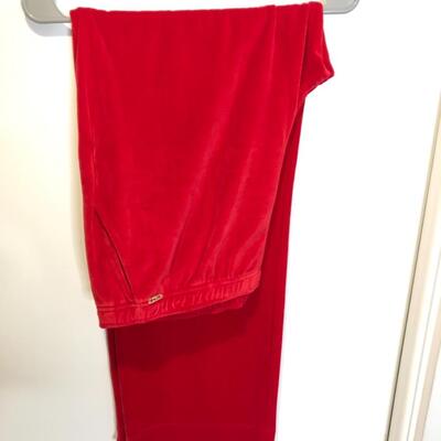 Red Velvet Leisure Pants