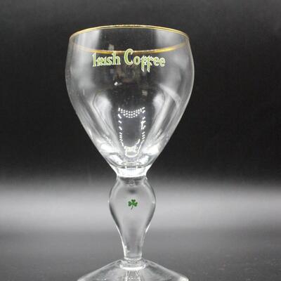 Set of 5 Irish Coffee Drinking Glass Stemware